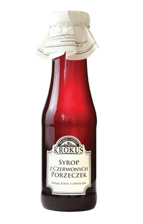 SYROP Z CZERWONEJ PORZECZKI BEZGLUTENOWY 375 g (300 ml)  - KROKUS