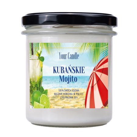 ŚWIECA SOJOWA KUBAŃSKIE MOJITO 150 ml - YOUR CANDLE