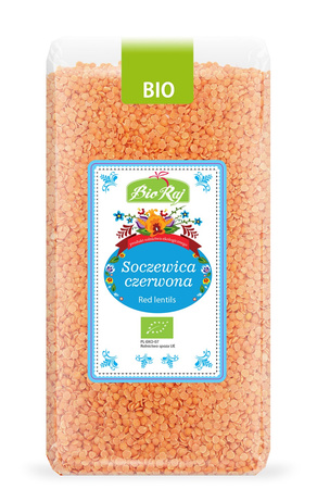 SOCZEWICA CZERWONA BIO 500 g - BIO RAJ