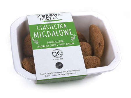 CIASTECZKA MIGDAŁOWE BEZGLUTENOWE 100 g - ZDROWA MICHA (NA ZAMÓWIENIE)