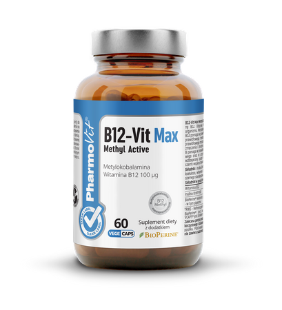 WITAMINA B12 (100 mcg) 60 KAPSUŁEK - PHARMOVIT (CLEAN LABEL)