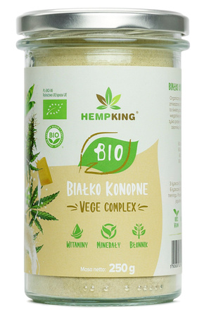 BIAŁKO VEGE COMPLEX BEZGLUTENOWE BIO 250 g - HEMPKING