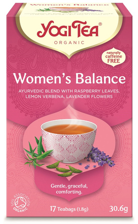 HERBATKA DLA KOBIET - RÓWNOWAGA (WOMEN'S BALANCE) BIO (17 x 1,8 g) 30,6 g - YOGI TEA