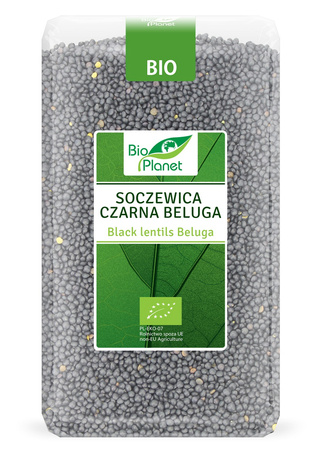 SOCZEWICA CZARNA BELUGA BIO 1 kg - BIO PLANET