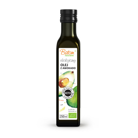 OLEJ Z AWOKADO TŁOCZONY NA ZIMNO KETO BIO 250 ml - BATOM