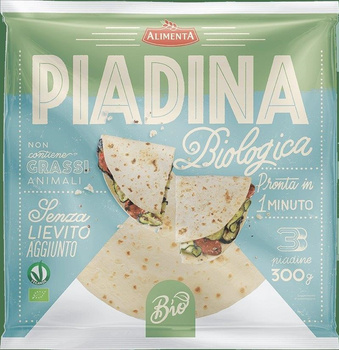 PIADINA TRADYCYJNA BIO (3 x 100 g) 300 g - ALIMENTA