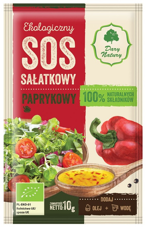 SOS SAŁATKOWY PAPRYKOWY BIO 10 g - DARY NATURY