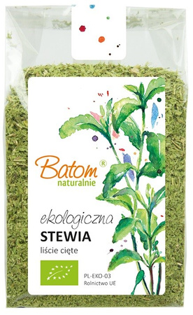 STEWIA LIŚCIE CIĘTE SUSZONE BIO 80 g - BATOM