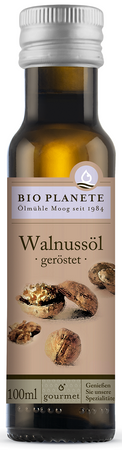 OLEJ Z ORZECHÓW WŁOSKICH (Z PRAŻONYCH ORZECHÓW) BIO 100 ml - BIO PLANETE