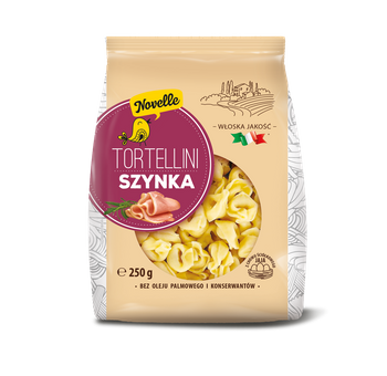 TORTELLINI Z SZYNKĄ 250 g - NOVELLE