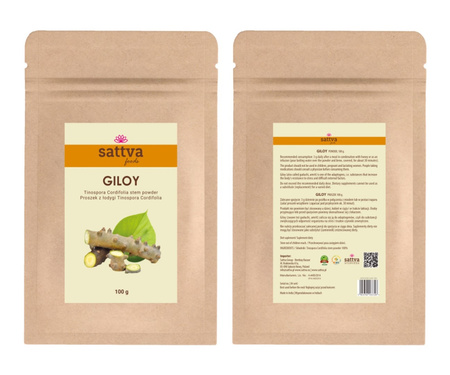 GILOY (TINOSPORA CORDIFOLIA) W PROSZKU 100 g - SATTVA