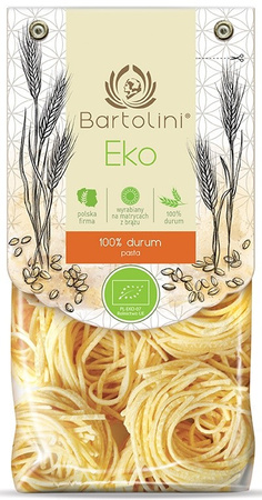 MAKARON (SEMOLINOWY) GNIAZDA SPAGHETTI A'LA CHITARRA BIO 250 g - BARTOLINI