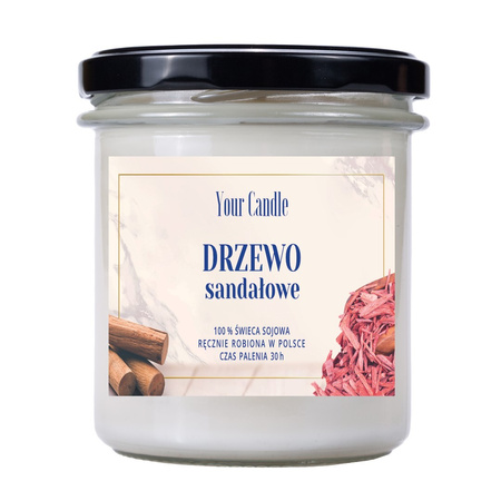 ŚWIECA SOJOWA DRZEWO SANDAŁOWE 150 ml - YOUR CANDLE