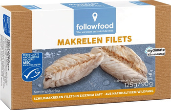 MAKRELA MSC FILETY W SOSIE WŁASNYM 125 g (90 g) - FOLLOWFOOD