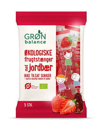 PRZEKĄSKI DLA DZIECI TRUSKAWKOWE BIO (5 x 20 g) 100 g - GRON BALANCE