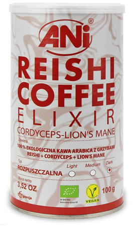 KAWA ROZPUSZCZALNA "REISHI ELIXIR" BIO 100 g - ANI