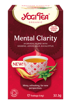 HERBATKA AJURWEDYJSKA JASNOŚĆ UMYSŁU (MENTAL CLARITY) BIO (17 x 1,9 g) 32,3 g - YOGI TEA