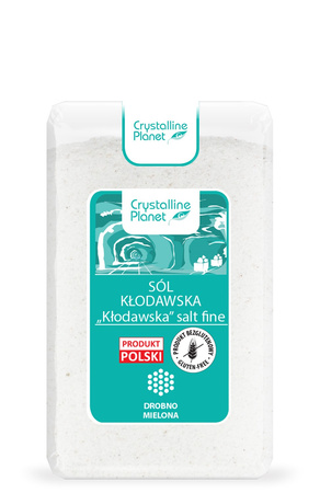 SÓL KŁODAWSKA DROBNO MIELONA 600 g - CRYSTALLINE PLANET