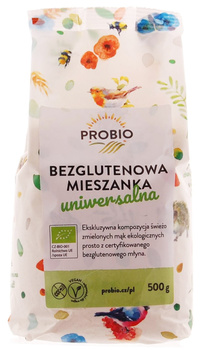 MIESZANKA DO WYPIEKU UNIWERSALNA BEZGLUTENOWA BIO 500 g - PROBIO