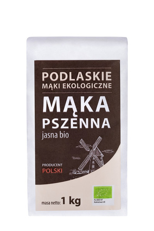 MĄKA PSZENNA JASNA TYP 550 BIO 1 kg - BIO LIFE (MĄKI PODLASKIE)