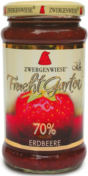 MUS TRUSKAWKOWY (70 % OWOCÓW) BEZGLUTENOWY BIO 225 g - ZWERGENWIESE