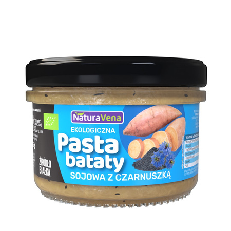 PASTA SOJOWA Z BATATAMI I CZARNUSZKĄ BIO 185 g - NATURAVENA