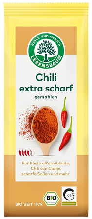 PAPRYKA CHILI MIELONA EXTRA OSTRA BIO 50 g - LEBENSBAUM