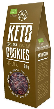 CIASTKA KETO Z KAKAO BIO 80 g - DIET-FOOD