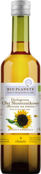 OLEJ SŁONECZNIKOWY TŁOCZONY NA ZIMNO BIO 500 ml - BIO PLANETE