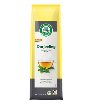 HERBATA CZARNA DARJEELING LIŚCIASTA DEMETER BIO 75 g - LEBENSBAUM