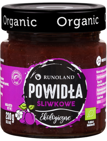 POWIDŁA ŚLIWKOWE BIO 230 g - RUNOLAND