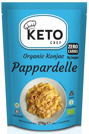 MAKARON KETO (KONJAC TYPU NOODLE PAPPARDELLE) BEZGLUTENOWY BIO 270 g - KETO CHEF (BETTER THAN FOODS)