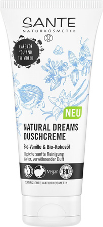 KREM POD PRYSZNIC NATURAL DREAMS WANILIA I OLEJ KOKOSOWY ECO 200 ml - SANTE