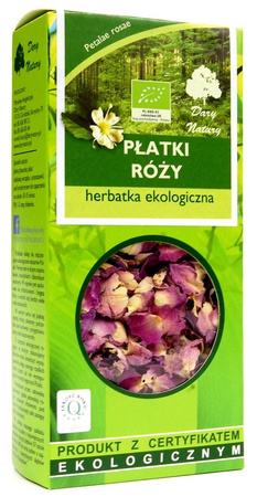 HERBATKA Z PŁATKÓW RÓŻY BIO 20 g - DARY NATURY