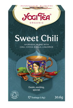 HERBATKA SŁODKIE CHILI (SWEET CHILI) BIO (17 x 1,8 g) 30,6 g - YOGI TEA