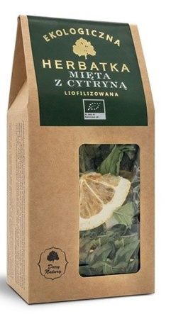 HERBATKA LIOFILIZOWANA MIĘTA Z CYTRYNĄ BIO 25 g - DARY NATURY