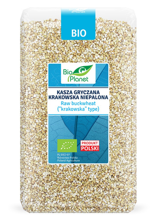 KASZA GRYCZANA KRAKOWSKA NIEPALONA BIO 1 kg - BIO PLANET