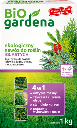 NAWÓZ DO ROŚLIN IGLASTYCH ECO 1 kg - BIO GARDENA