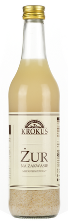 ŻUR NA ZAKWASIE NIEPASTERYZOWANY 480 ml - KROKUS