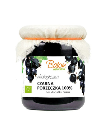 CZARNA PORZECZKA 100 % BEZ DODATKU CUKRU BIO 260 g – BATOM