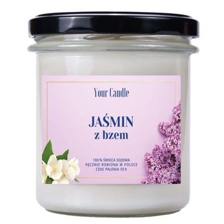 ŚWIECA SOJOWA JAŚMIN Z BZEM 300 ml - YOUR CANDLE