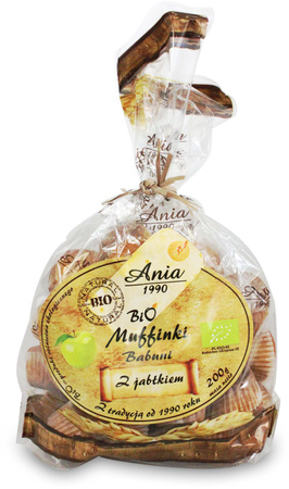 MUFFINKI BABUNI Z JABŁKIEM BIO 200 g - BIO ANIA