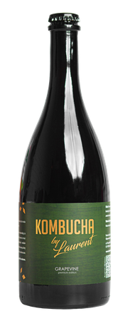 KOMBUCHA FERMENTOWANA NA BUKU O SMAKU WINOGRON (GRAPEVINE) BIO 750 ml - KOMBUCHA BY LAURENT (PREMIUM)