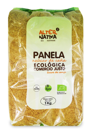 CUKIER TRZCINOWY PANELA BEZGLUTENOWY BIO 1 kg - ALTERNATIVA