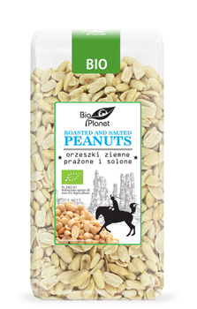 ORZESZKI ZIEMNE PRAŻONE I SOLONE BIO 350 g - BIO PLANET