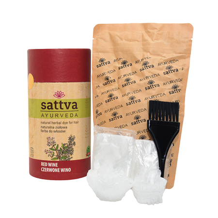 HENNA CZERWONE WINO ECO 150 g - SATTVA