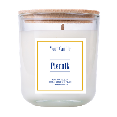 ŚWIECA SOJOWA PIERNIK 210 ml - YOUR CANDLE (PRODUKT SEZONOWY)