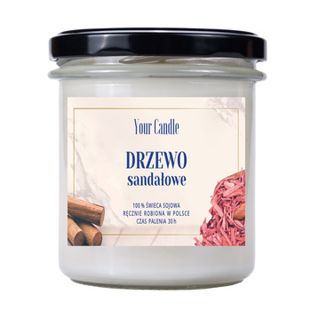 ŚWIECA SOJOWA DRZEWO SANDAŁOWE 150 ml - YOUR CANDLE