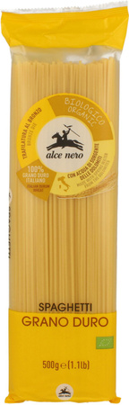 MAKARON (SEMOLINOWY) SPAGHETTI BIO 500 g - ALCE NERO