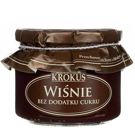 WIŚNIE I JABŁKA BEZ DODATKU CUKRU 310 g - KROKUS